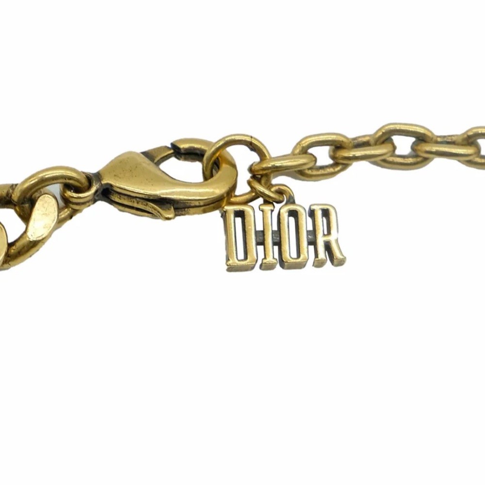 DIOR (R)EVOLUTION CRYSTALS GOLD TONE CHAIN - Picture 3 of 3